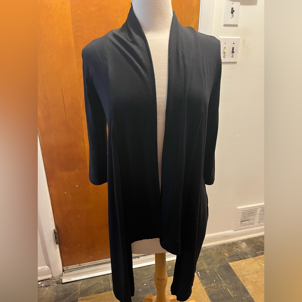 Prospect Blvd Women’s Black Open Front long sleeve Sweater. Size S. NWT